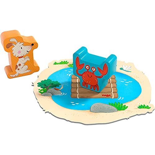 Image of HABA My Very First Games - Animal Upon Animal Junior: Toddler Stacking Game for Preschool Learning Activities & Fun Family Games for Ages 2+
