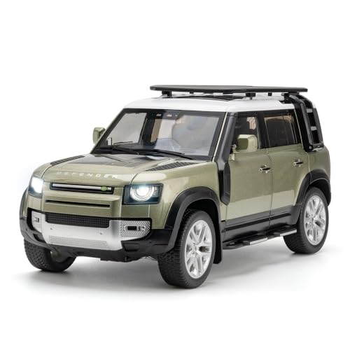 Modelo a escala 1:18 Land Rover Defender 110 verde miniatura 1