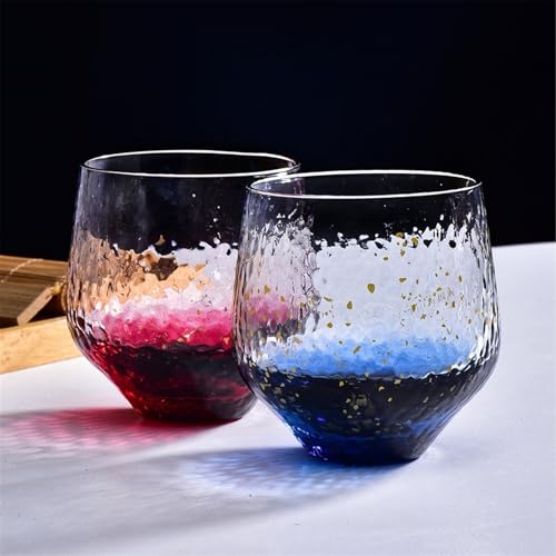Copas de cóctel vaso de cristal con base martillada que evita vuelcos 7