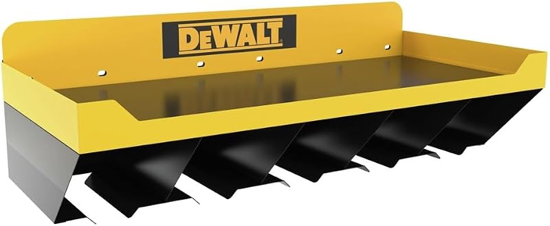 Organizador de herramientas, estante de almacenamiento de herramientas eléctricas, capacidad para hasta 5 herramientas, capacidad de 100 lb, compatible con sistema de almacenamiento de taller DEWALT (DWST82822)