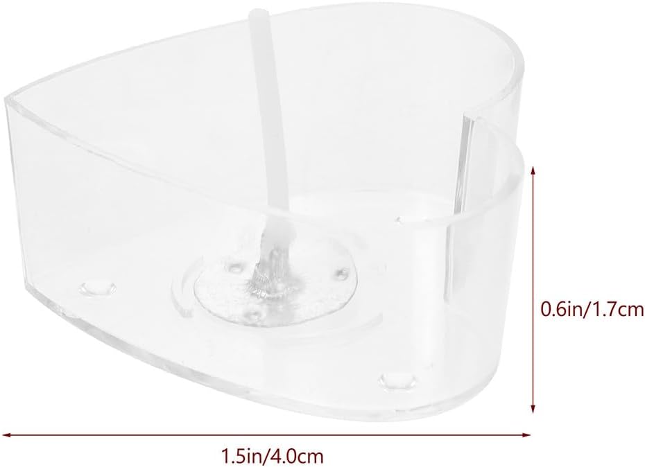 BESPORTBLE Heart Shaped Candle Containers with Wicks for Candle Making DIY Clear Plastic Heart Tea Light Cups Mold 150 Pieces with 30 Wicks for Wedding and Mother S Day Crafts