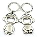 Produktbild LIXUAN 10 Paar Flaschenöffner, Liebhaber Schlüsselanhänger Jungen Und Mädchen, Silver