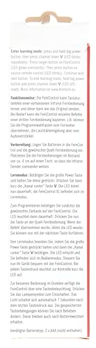 Senioren Fernbedienung FeinTech FeinControl TV mit Großtasten und Beleuchtung