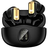 Monster N-Lite 217 Wireless Earbuds, Immersive Stereo Sound, Bluetooth 6.0 in-Ear Headphones, Built-in Smart Noise Cancelling Mic for Clear Calls, Comfortable Fit, 32H Playtime, IPX6 Waterproof, Black