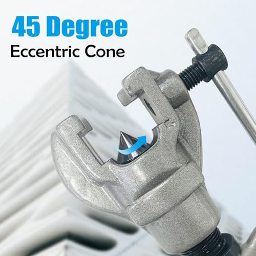 Outil d'évasement 45° excentrique pour collets parfaits sans fuite