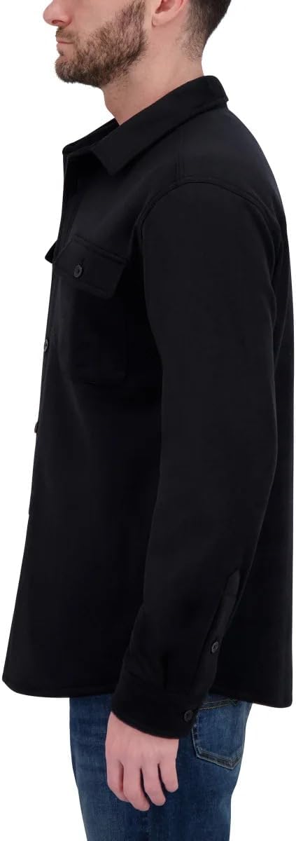 Kirkland Signature Men's Shirt Jacket – Heavyweight 2-Way Stretch Workwear, Button Closure, Long Sleeve, Casual Outerwear - Image 4