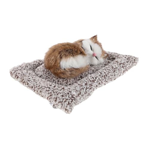 SECFOU Niedliche Katzenfigur Bambuskohle Auto-Dekor