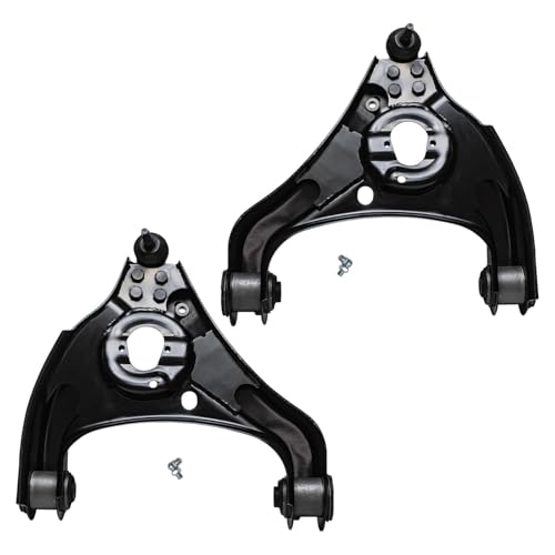 Image of Detroit Axle - Front Lower Control Arms Ball Joints Sway Bar Links Inner Outer Tie Rods Replacement for 2006-2012 Dodge Ram 1500 RWD - 10pc Set