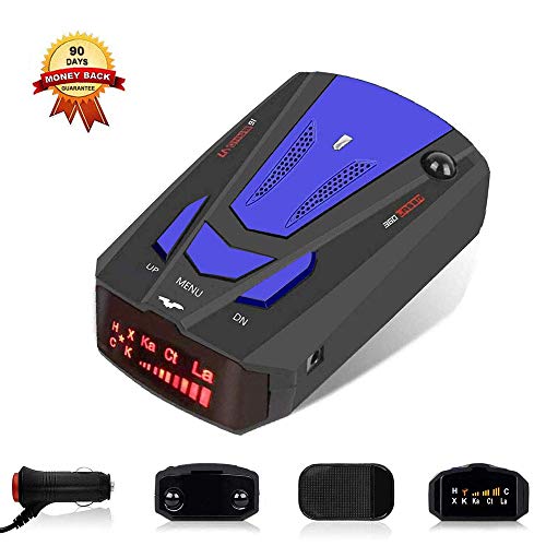 Puiuisoul Radar Detector for Cars,Voice Alert,Car Speed Alarm System,New LED Display,City/Highway Mode 360