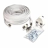 antena digital philips externa 15 m Philips Audio Philips SWV2209W - Cable coaxial para Antena (15 Metros), Blanco