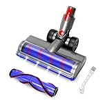 Charlux Replacement Vacuum Head for Dyson V7 V8 V10 V11 V15 Vacuum Cleaners Motorhead Hardwood Floor Carpet Attachment with LED Headlights, V Shape Turbo Bristle Soft & Hard Roller Brush Head Parts