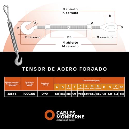 Tensor Para Rack Tensor Galvanizado - Ferreteria Y Herramientas