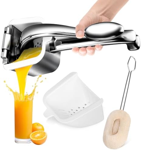 Manual Citrus Juicer Press - Heavy Duty Stainless Steel Lemon/Ora...