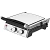 ECG KG 2033 Duo Grill & Wafel, Steel and Black