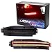 iJDMTOY Smoked Lens Rear Bumper Sequential LED Lamp Assy Compatible With 03-09 Nissan 350z, Sequential Flashing LED Turn Signal Lights w/ Backup Reverse & Tail/Brake Lights