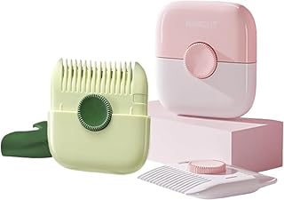 اداة تشذيب الشعر 2 في 1 من زيفيك، مشط حلاقة مزدوج الجوانب لقص شعر الاطفال (عبوة من قطعتين)