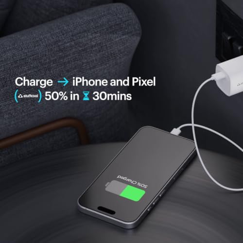 Image of Stuffcool Novus 25W Super Fast GaN Charger for Samsung, Pixel & iPhone
