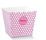  Scotton Vaso 15x15x18 cm portadolci Porta Dolci Caramelle Popcorn Happy Rosa FES
