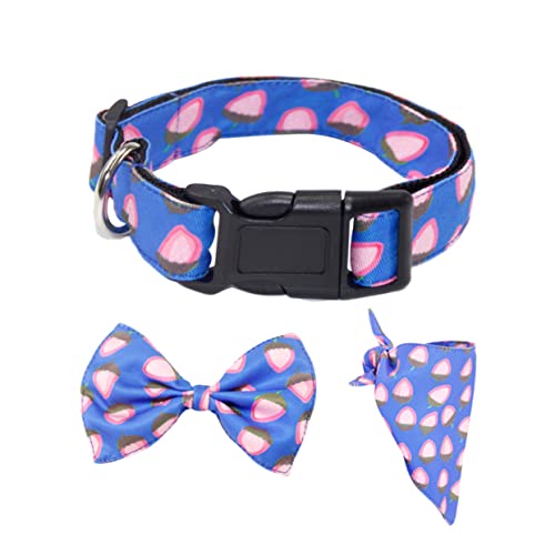 ibasenice 1Juego Collar con Lazo y Creativa Perros y Desmontable Color Azul Perros y Mascotas