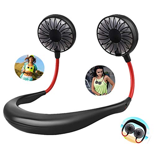 Portable Fan Mini USB Fan Hand Free Personal Fan Hanging Neck Sport Fan