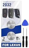 Pinochi Key Fob Battery Replacement for Lexus RX ES NX GX is UX GS RC LS (RX350 ES350 ES300h NX300 RX450h NX200t GX460 NX350 GS350 IS350 UX200 UX250h RC350 LS500 etc.) 3 or 4 Button Smart Remote