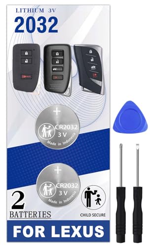Pinochi Key Fob Battery Replacement for Lexus RX ES NX GX is UX GS RC LS (RX350 ES350 ES300h NX300 RX450h NX200t GX460 NX350 GS350 IS350 UX200 UX250h RC350 LS500 etc.) 3 or 4 Button Smart Remote
