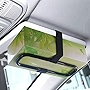 jeseny Auto Accessories Car Sun Visor Tissue Box Holder Paper Towel Napkin Box Cover Seat Back Bracket Portable Car Mount Organizer Black