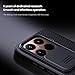 teroxa Case Compatible with Xiaomi Mi 15T Pro, Slide Cover Camera Lens Privacy Protection Case TPU Bumper Hard PC Back Cover Xiao mi 15T Pro (Black)
