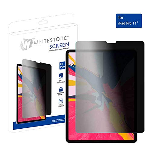 Whitestone Hodoo Glass Screen Protector for iPad/iPad Pro 12.9 Inch, Privacy Tempered Glass, Ultra Sensitive, Face ID and Apple Pencil Compatible - 1 Pack