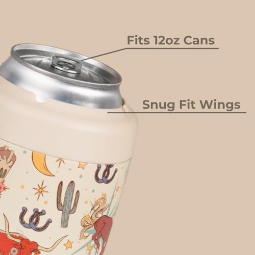 Image of HydroJug Can Cooler 12 oz, Stainless Steel Can Holder, Rodeo
