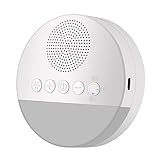 JUEDIFX White Noise Sleep Machine,Máquina De Dormir Com Ruído Branco 6 Som Suave e Luz Noturna Ajuste,Cronometragem para Pessoas de Todas as Idades（5pcs）