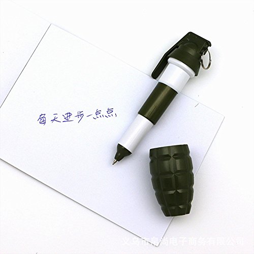 Funny Live Set Of 4, Grenade Shape Ballpoint Pens Retractable Pens Novelty Pens Students Kids With Blue Ink Pens 0.7Mm Office School Supplies #TOP2
