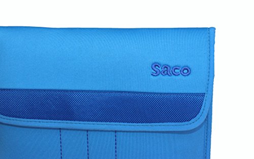Image of Saco 10-12 Inch Puffy Tablet Sleeve Case Compatible for OnePlus Pad Go 11.35 inch /OnePlus Pad 2 12.1 inch /Galaxy Tab A9 Plus /S8 /S9 /Realme Pad /Honor Pad X9 /Xiaomi Mi pad 6 /Redmi Pad,Soft Foam Lining-Sky Blue