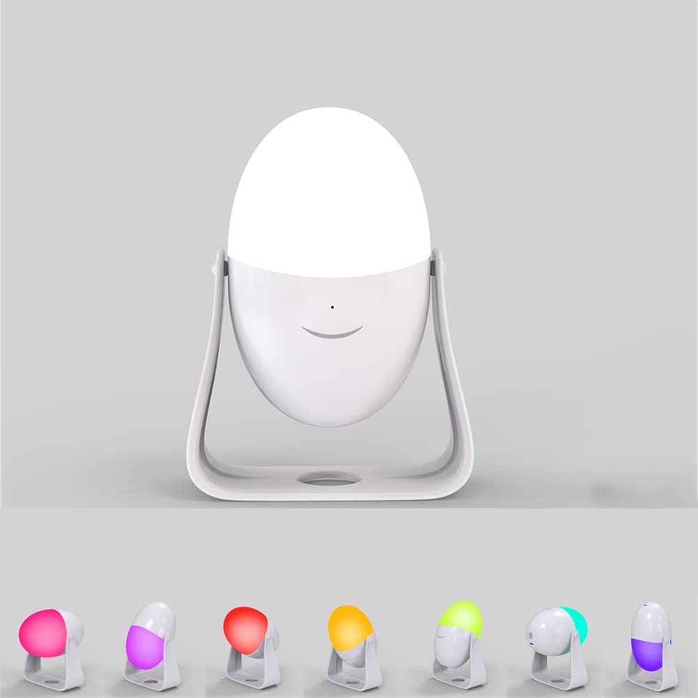 Luce notturna a LED per bambini Con maniglia, luce notturna Dimmerabile Protezione per gli occhi del bambino Luce per l'allattamento Lampada da comodino Luce notturna a uovo ricaricabile USB