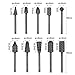 Bestgle 10Pcs 1/8''(3mm) Shank Rotary Burr Rasp Set, Carbon Steel Wood Carving File Rasp Drill Bits Fit for Rotary Tools for DIY Woodworking Wood Plastic Carving Polishing Grinding Engraving