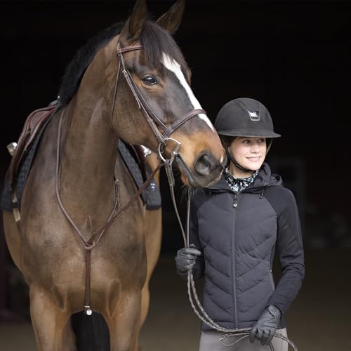 Image of Kerrits Women's EquiTech Quilted Equestrian Jacket - Warm, Flexible, Hooded Horse Riding Jacket with Thermoreflective Liner