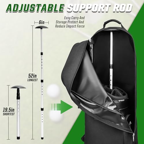 image for DAREKUKU Soft-Sided Golf Travel Bag for Airlines with Detachable Shoul