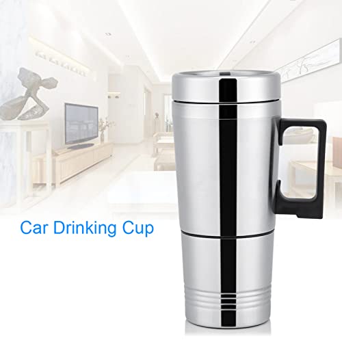 Taza eléctrica para auto 12V 300ml acero inox miniatura 5