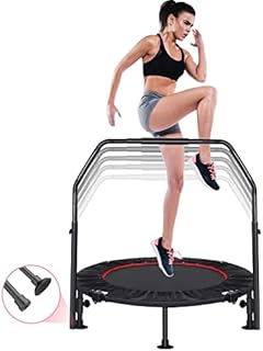 Mini Trampoline Fitness,Rebounder Trampoline Folding 40 inch, Exercise Trampoline for Kids & Adults, Rebounder Trampoline Indoor/Outdoor, Max Load 150Kg/330Lb