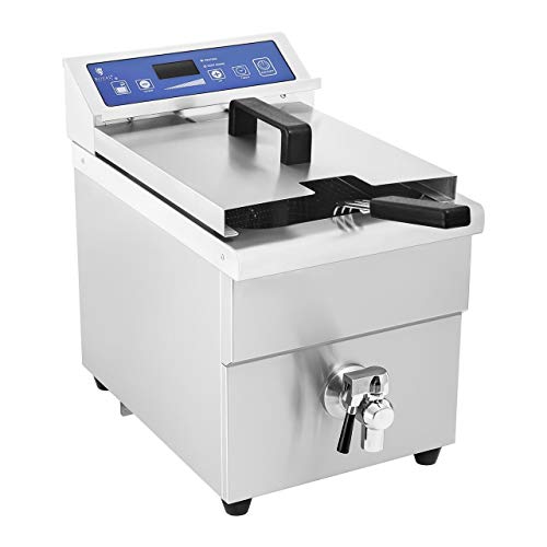 Royal Catering – Rcif 10EB – Induction 10 Litre Fryer Deep Fryer 3.5 Volume, 3500 W, 230 V, Timer, Drain Tap – Silver - Image 3