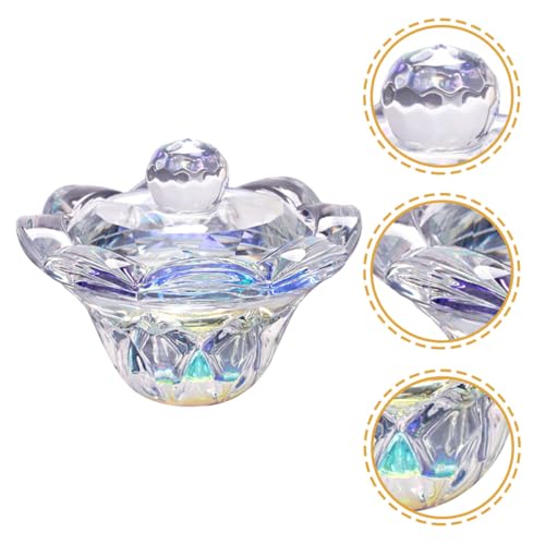 Vaso de Cristal para Arte de Uñas con Tapa Octogonal miniatura 7