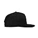 DALIX Premium 5 Panel Wool Blend Hat Flat Bill Cap Snapback (Black)