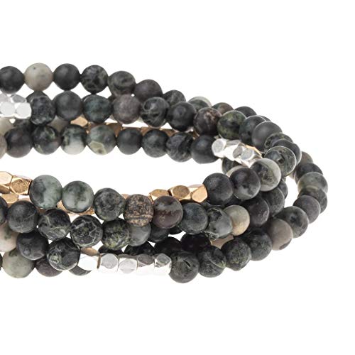 Scout Curated Wears - Women's Stone Wrap Bracelet & Necklace - Kambaba Jasper - Stone Tranquility #TOP2