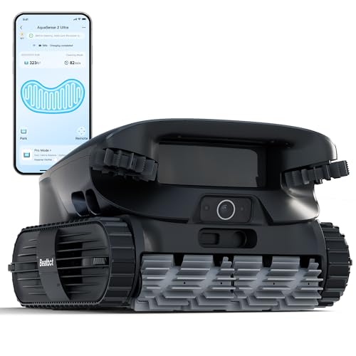 Beatbot AquaSense 2 Ultra Cordless Robotic Pool Cleaner for Complex Pools, Mapping with AI Camera, 5-in-1 Cleaning, Smart Surface Parking, Skimmer with APP Control, Water Clarification – Aby