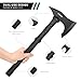 Camping Axe Tactical Survival Tomahawk Outdoor Axe for Hiking with Spike Hatchet Emergency Breaching Multitool Throwing Axe Includes Sheath