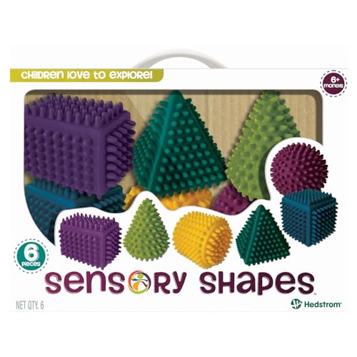 Formes sensorielles Hedstrom lot de 6 balles multicolores pour l'éveil tactile de bébé