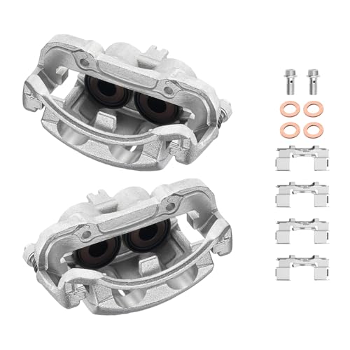 Image of BDFHYK 19-B1672 19-B1673 Front Disc Brake Caliper Assembly Compatible with Nissan D21 1992-1994 /Frontier 1998-2004, Compatible with Nissan Pickup 1995-1997, 2.4L L4 3.0L 3.3L V6 GAS 2pcs