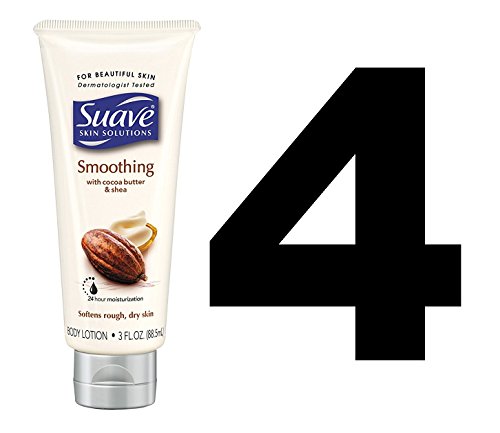 Suave Cocoa Butter With Shea Body Lotion | 3 Ounce Travel Size | (Pack Of 4) #TOP1