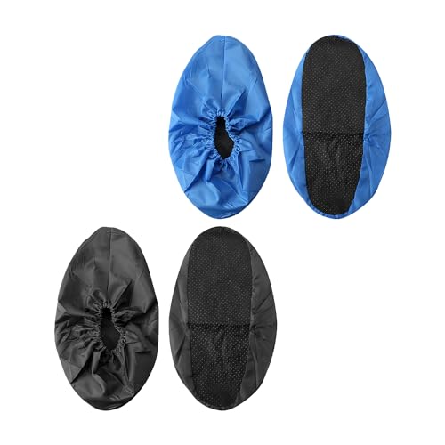 Rumyve 2 pairs of Waterproof Oxford Cloth Shoe Covers,Reusable Overshoes, Elastic Dust Overshoes Washable for Home Carpet Floors(Black) Rumyve 2 pairs of Waterproof Oxford Cloth Shoe Covers,Reusable Overshoes, Elastic Dust Overshoes Washable for Home Carpet Floors(Black)