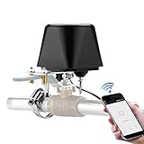 TOMLOV Smart WiFi Water/Gas Valve Sensor Wireless Controller Shut Off Valve Compatible with iOS/Android APP, Compatible with Alexa and Google Assistant